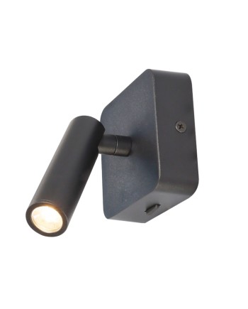 POPA * APLIQUE LECTOR 3W 3000K NEGRO